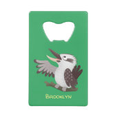 可愛いおもしろい笑い子神楽 クレジットカード栓抜き (正面)