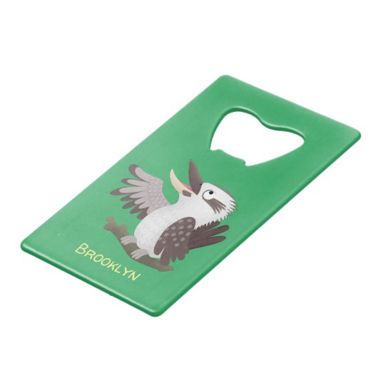 可愛いおもしろい笑い子神楽 クレジットカード栓抜き (裏面アングル)