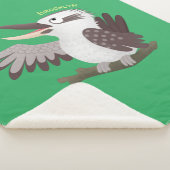 可愛いおもしろい笑い子神楽 シェルパブランケット (3/4)