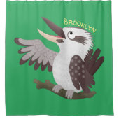 可愛いおもしろい笑い子神楽 シャワーカーテン (正面)