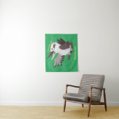 可愛いおもしろい笑い子神楽 タペストリー (インサイチュ)