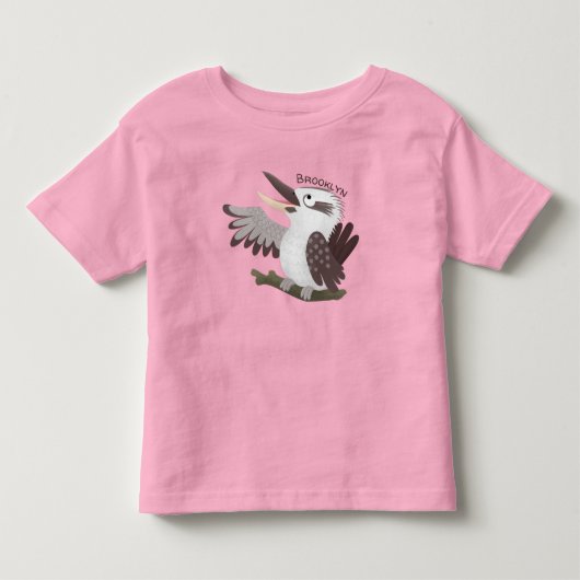 可愛いおもしろい笑い子神楽 トドラーTシャツ (正面)