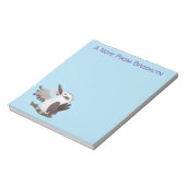 可愛いおもしろい笑い子神楽 ノートパッド (回転)