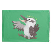 可愛いおもしろい笑い子神楽 枕カバー (裏面)