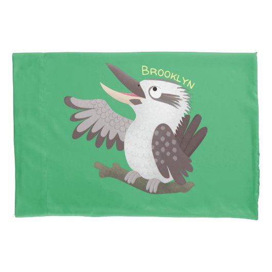 可愛いおもしろい笑い子神楽 枕カバー (正面)