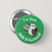 可愛いおもしろい笑い子神楽 缶バッジ (正面&裏面)