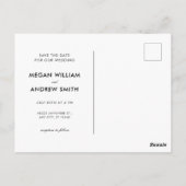 可愛いおもしろい結婚ミニマル夫婦 ポストカード (裏面)