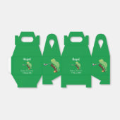 可愛いおもしろい緑のハッピーカメレオン フェイバーボックス (折り畳みなし)