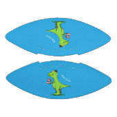 可愛いおもしろい緑tレックス恐竜の漫画 アメリカンフットボール (パネル)