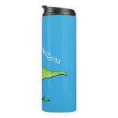 可愛いおもしろい緑tレックス恐竜の漫画 タンブラー (回転右)