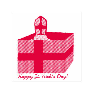 可愛いおもしろい聖ニコラスオランダシンタークラアスキッズアート セルフインキングスタンプ