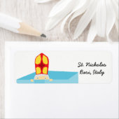 可愛いおもしろい聖ニコラスオランダシンタークラアスキッズアート ラベル (インサイチュ)