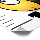 可愛いおもしろい虫の漫画の成長図 ポスター (角)