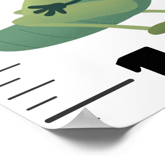 可愛いおもしろい虫の漫画の成長図 ポスター (角)