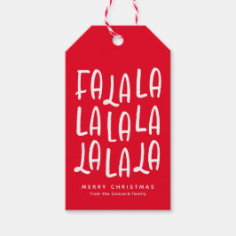 可愛いおもしろい赤パーソナライズされたいクリスマス ギフトタグ