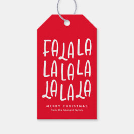 可愛いおもしろい赤パーソナライズされたいクリスマス ギフトタグ