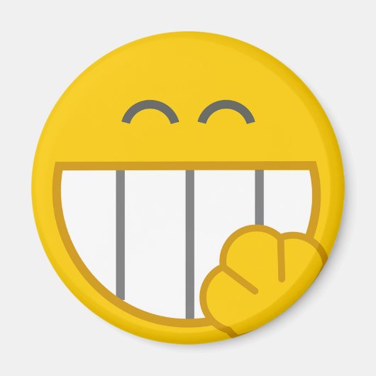 可愛いおもしろい顔ロッカー磁石 マグネット (正面)