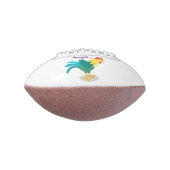 可愛いおもしろい鶏ガライラストレーション アメリカンフットボール (回転90)