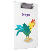 可愛いおもしろい鶏ガライラストレーション クリップボード (右)
