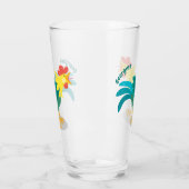 可愛いおもしろい鶏ガライラストレーション タンブラーグラス (左)