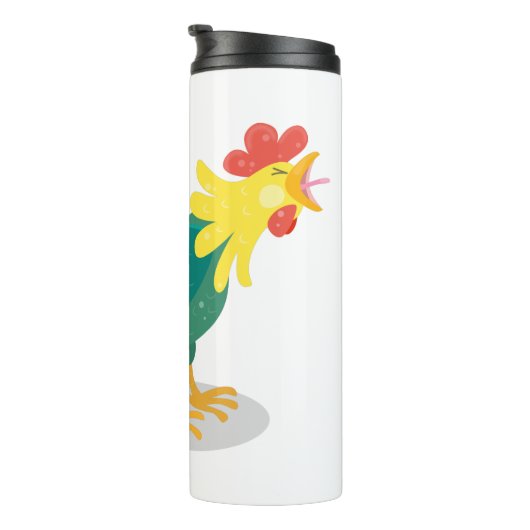 可愛いおもしろい鶏ガライラストレーション タンブラー (回転右)