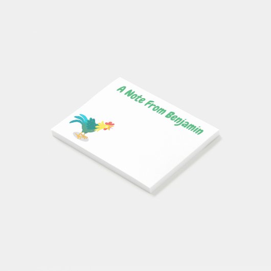 可愛いおもしろい鶏ガライラストレーション ポストイット (アングル)