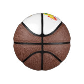 可愛いおもしろい鶏ガライラストレーション ミニバスケットボール (右)