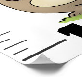 可愛いおもしろい齧歯動物漫画の成長チャート ポスター (角)