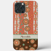 可愛いおもしろい10代のフローラお洒落パターン名 Case-Mate iPhoneケース (裏面)