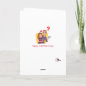 可愛いおもしろいCovid Valentineのカード カード (裏面)