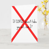 可愛いおもしろいCovid Valentineのカード カード (黄色い花)