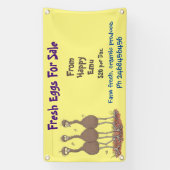 可愛いおもしろいEMUアニメの販売看板 横断幕 (縦)