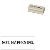 可愛いおもしろいNot Happeningミーム ラバースタンプ (押印)