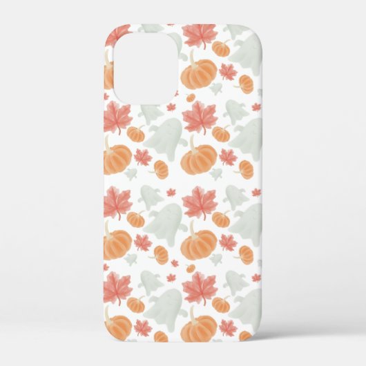 可愛いお化けとカボチャのオータム柄 Case-Mate iPhoneケース (裏面)