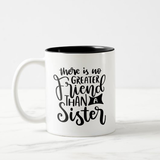 可愛いお姉さん・友達のワードアート ツートーンマグカップ (左)