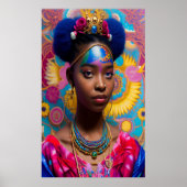 可愛いお姫様とティアラ ポスター (正面)