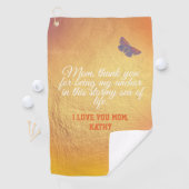 可愛いお母さモダンんエレガント大好き ゴルフタオル (インサイチュ)