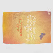 可愛いお母さモダンんエレガント大好き ゴルフタオル (横)