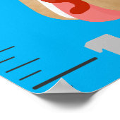 可愛いお気に入りの食事の漫画の成長チャート ポスター (角)