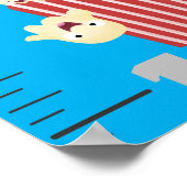 可愛いお気に入りの食事の漫画の成長チャート ポスター (角)