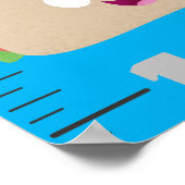 可愛いお気に入りの食事の漫画の成長チャート ポスター (角)