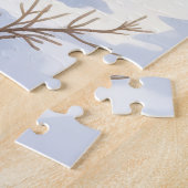 可愛いお洒落アライグマパーソナライズされたクリスマス ジグソーパズル (側面)