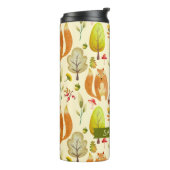 可愛いお洒落ウッドランド水彩キツネ模様 タンブラー (回転左)