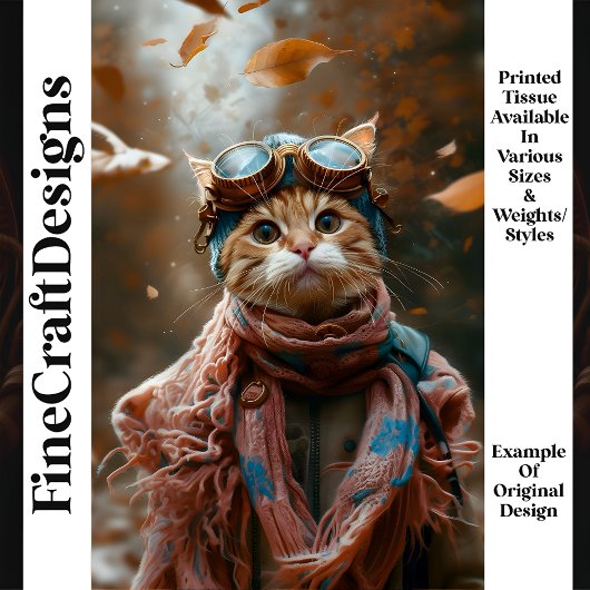 可愛いお洒落キャットスチームパンクゴーグルS5デカップページ 薄葉紙