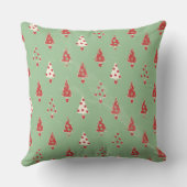 可愛いお洒落クリスマスツリーパターン クッション (裏面)