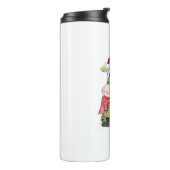 可愛いお洒落クリスマス牛 タンブラー (回転左)