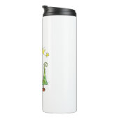 可愛いお洒落クリスマス牛 タンブラー (回転右)