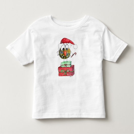 可愛いお洒落クリスマス トドラーTシャツ (正面)