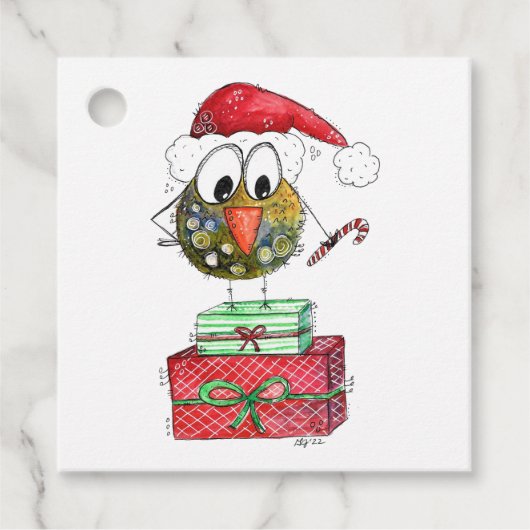 可愛いお洒落クリスマス フェイバータグ (正面)