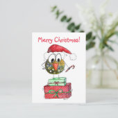 可愛いお洒落クリスマス ポストカード (スタンド正面)